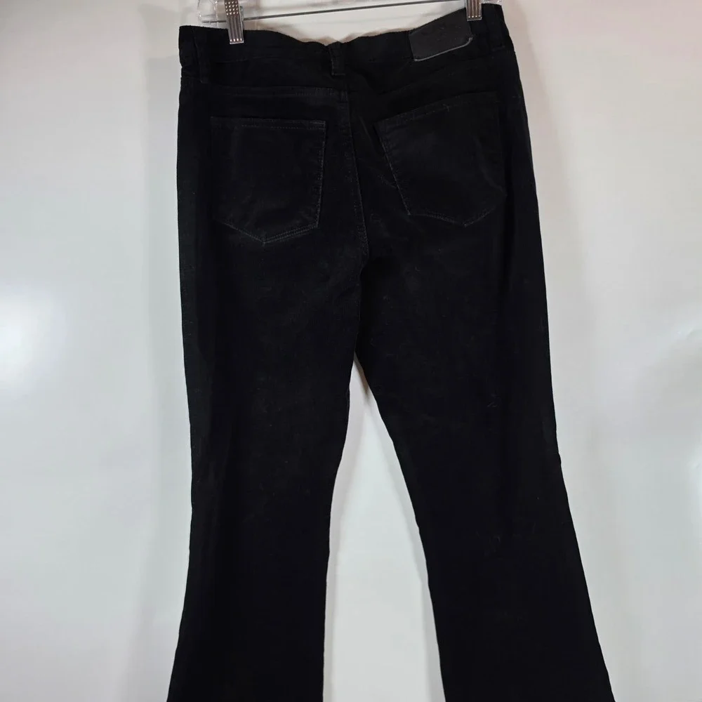 Lauren Ralph Lauren Black Corduroy Pants Womens 6 Stretch‎ Bootcut LRL Jeans Co